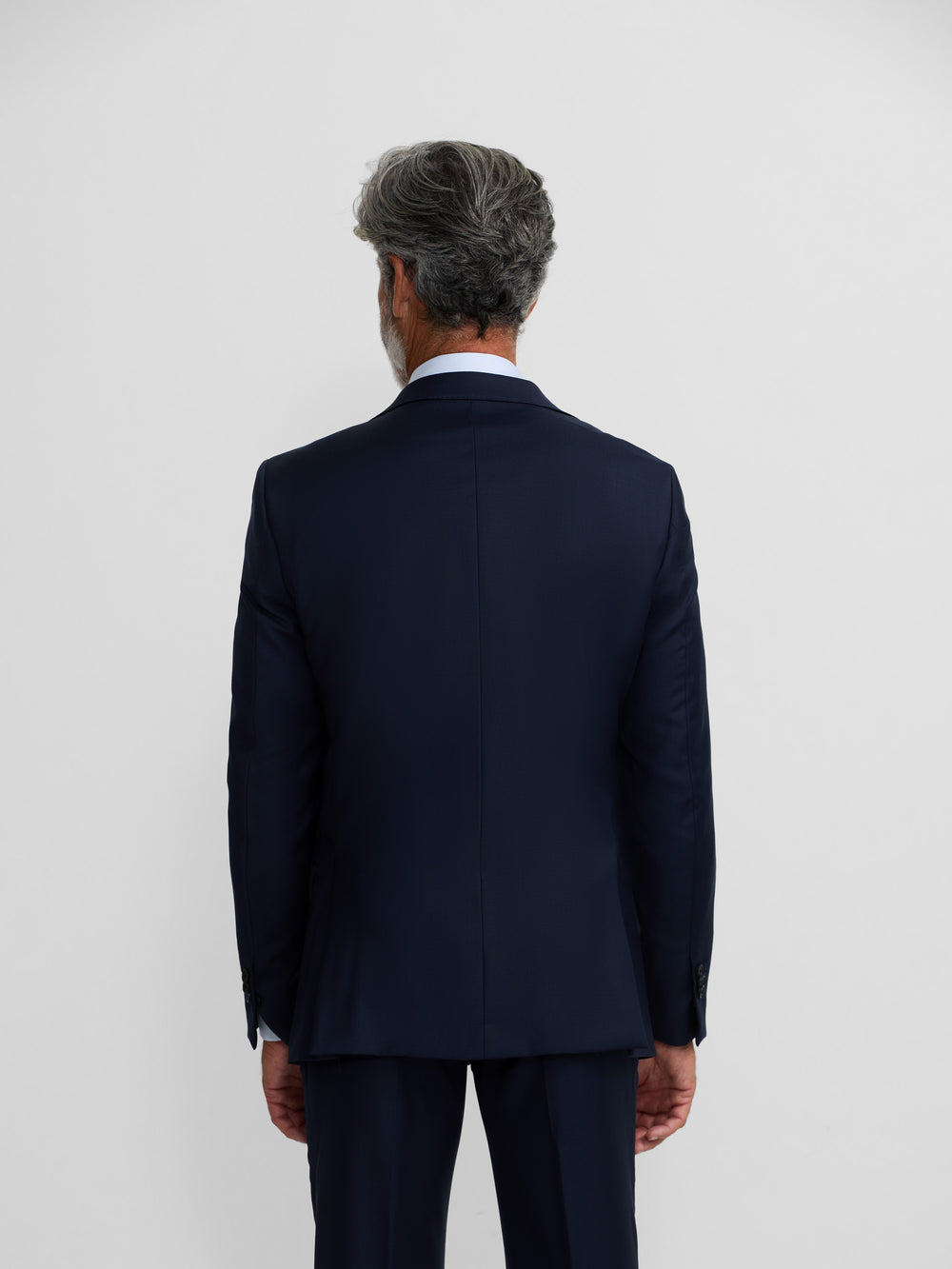 Light blue stretch natural suit jacket