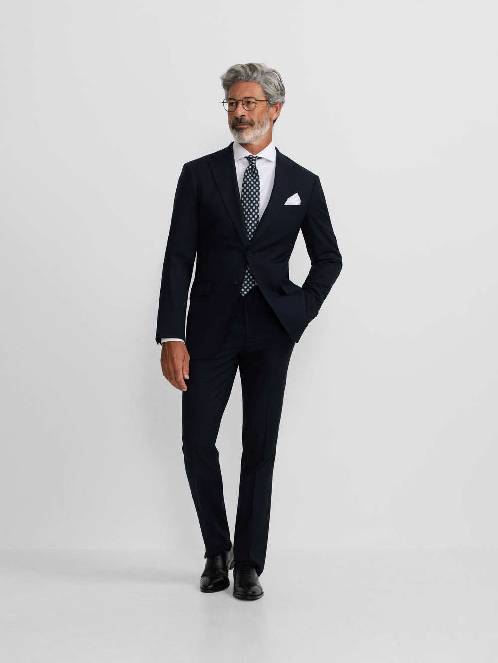 Americana traje natural stretch dark navy