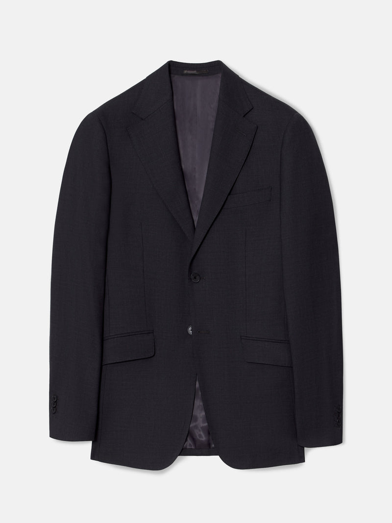 Blazer de fato natural stretch cinzento