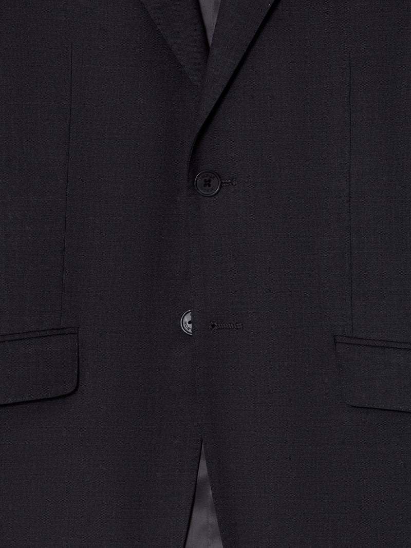Blazer de fato natural stretch cinzento