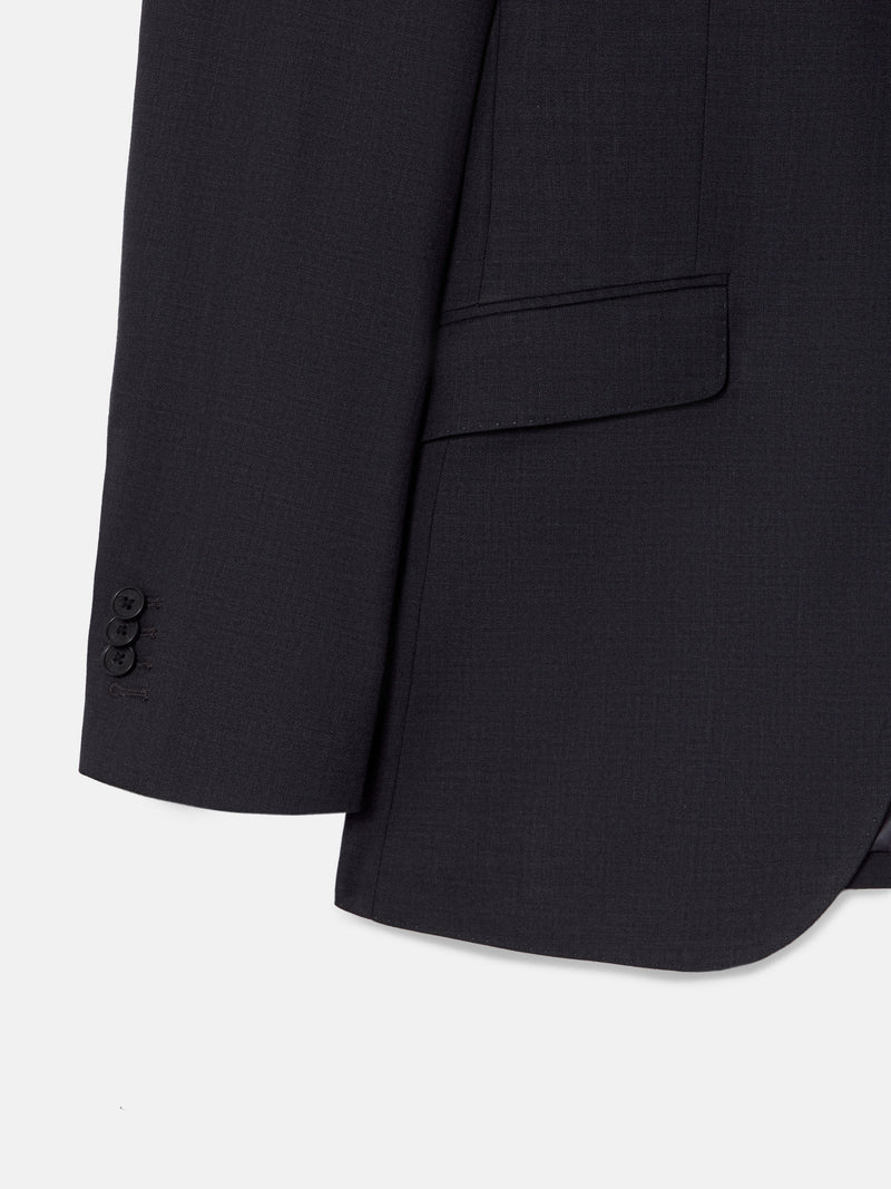 Blazer de fato natural stretch cinzento