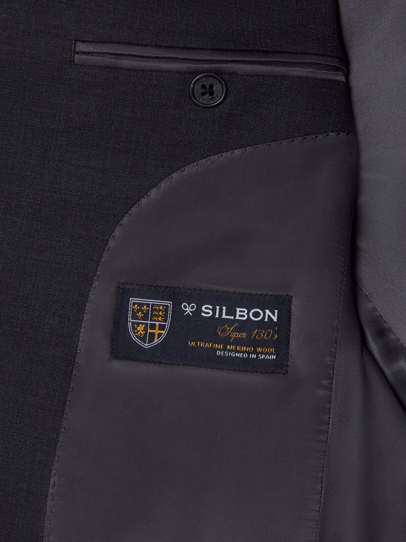 Blazer de fato natural stretch cinzento