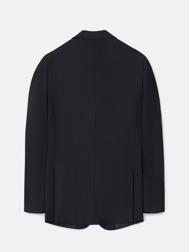 Blazer de fato natural stretch cinzento