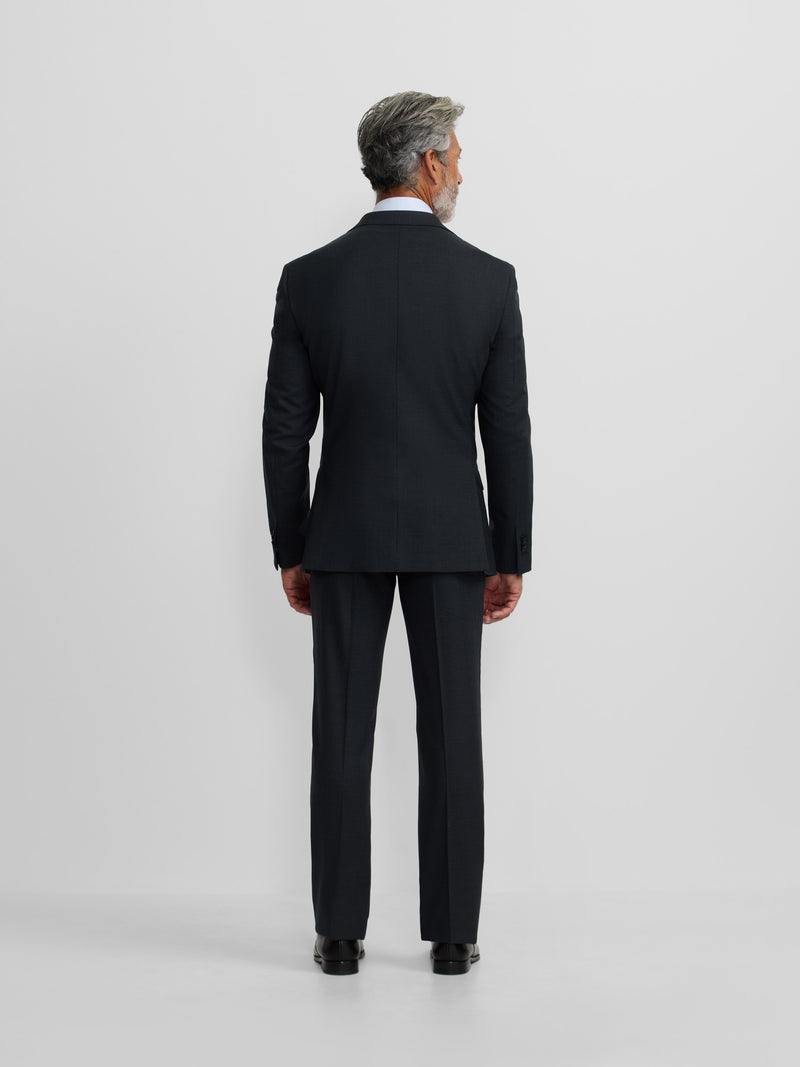 Blazer de fato natural stretch cinzento
