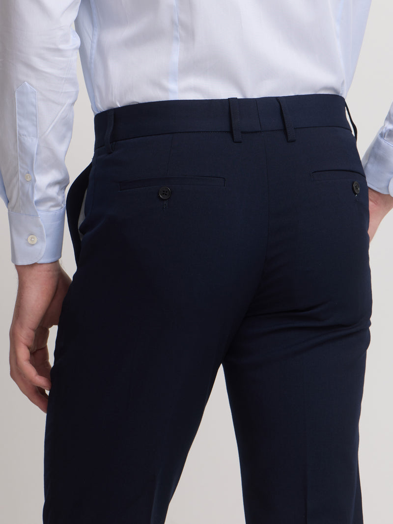 Essential navy blue suit trousers