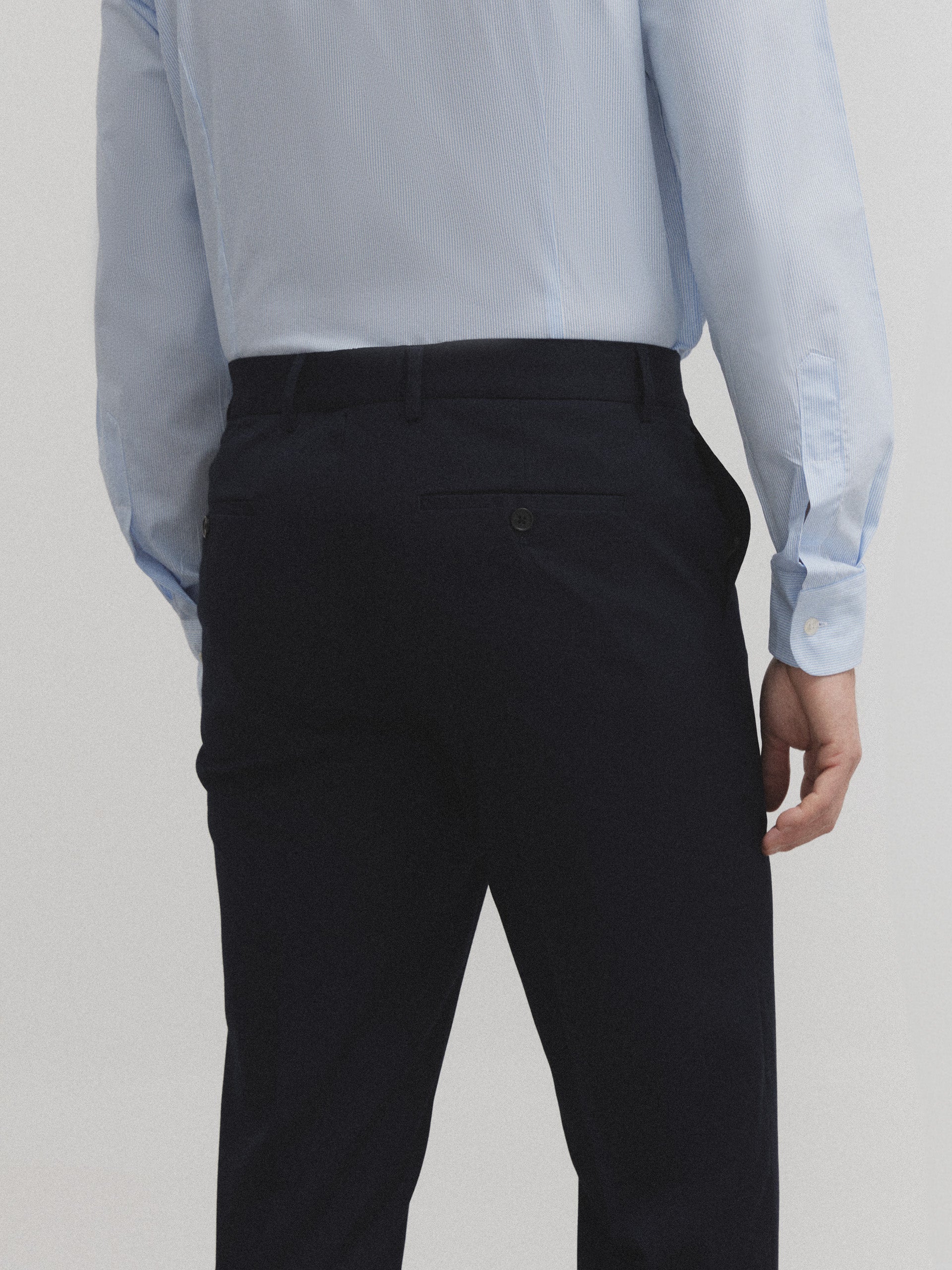 Navy blue essential suit pants