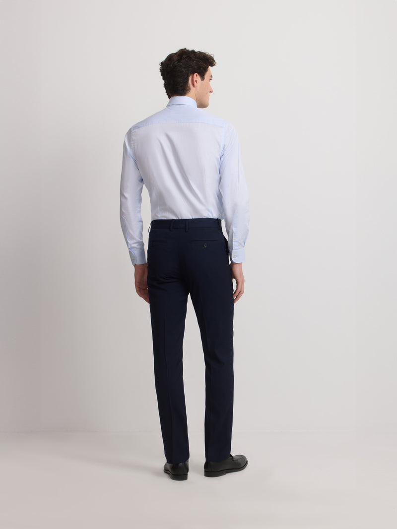 Essential navy blue suit trousers