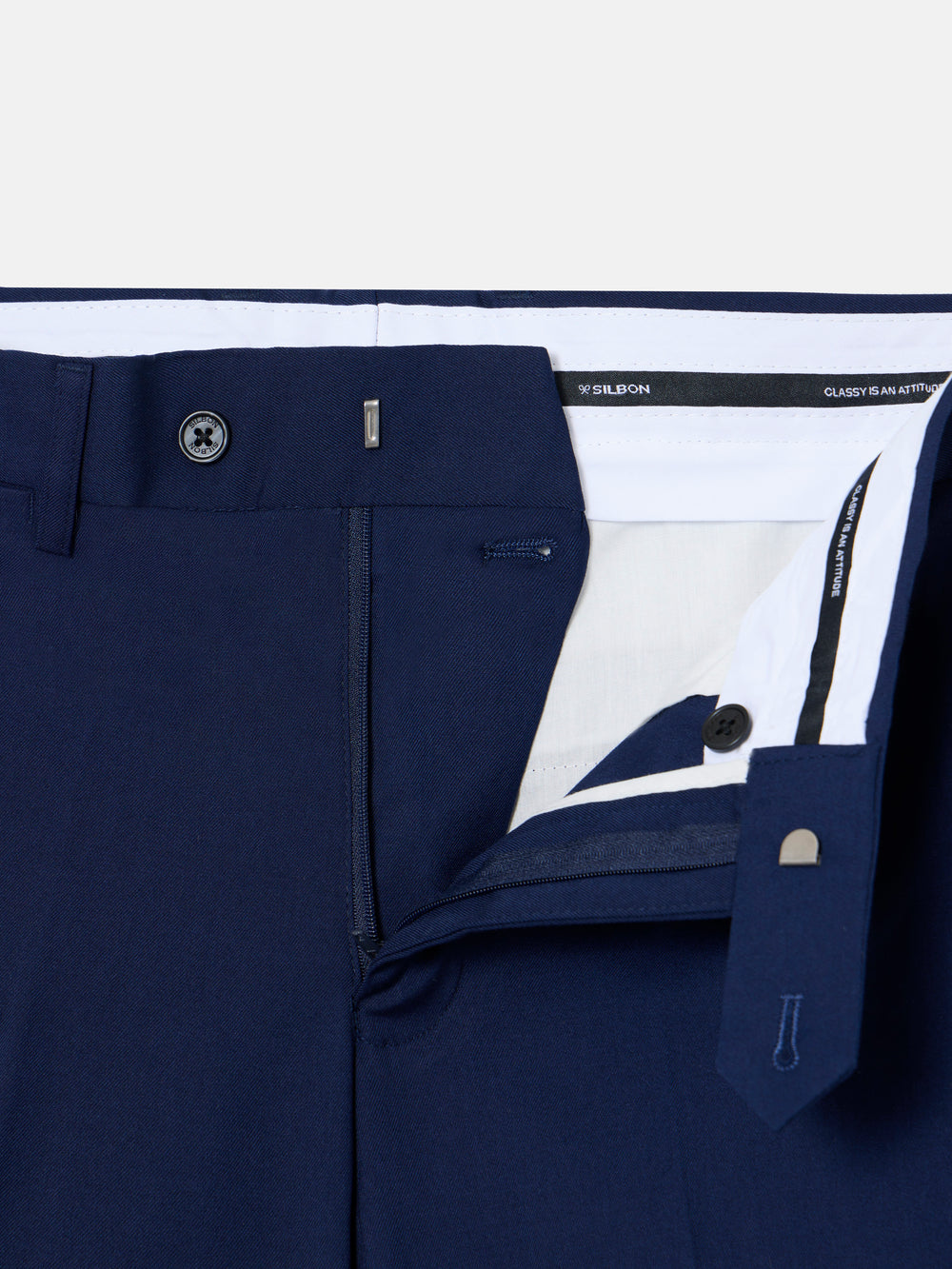 Pantalon traje essential azul medio