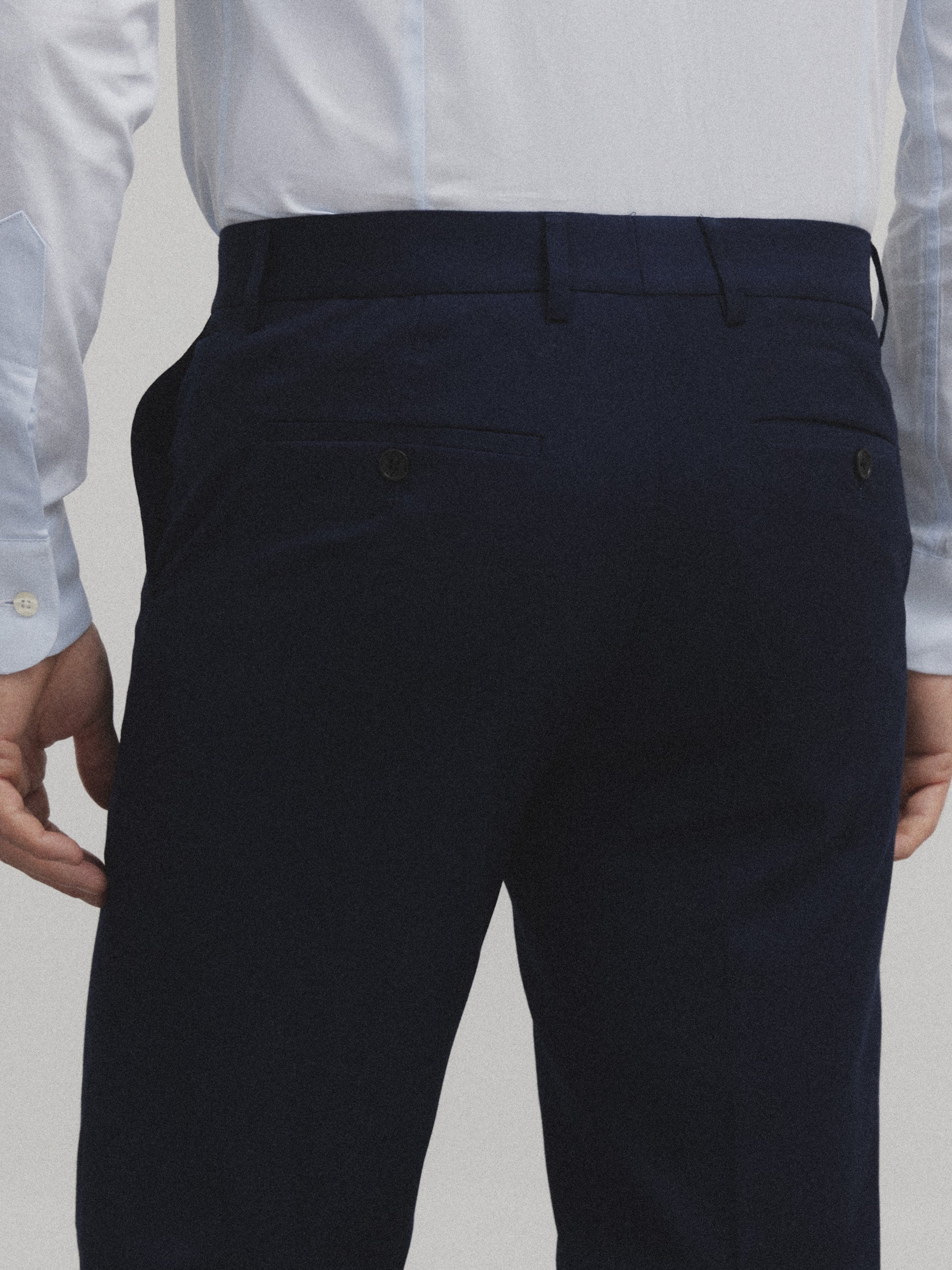 Medium blue essential suit pants