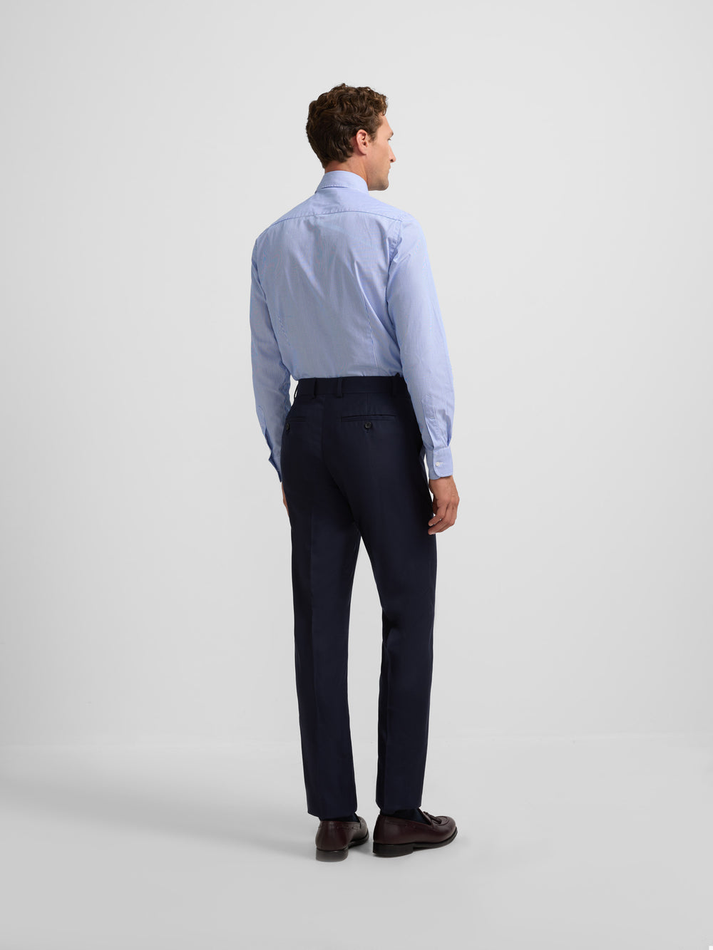 Pantalon traje essential azul medio