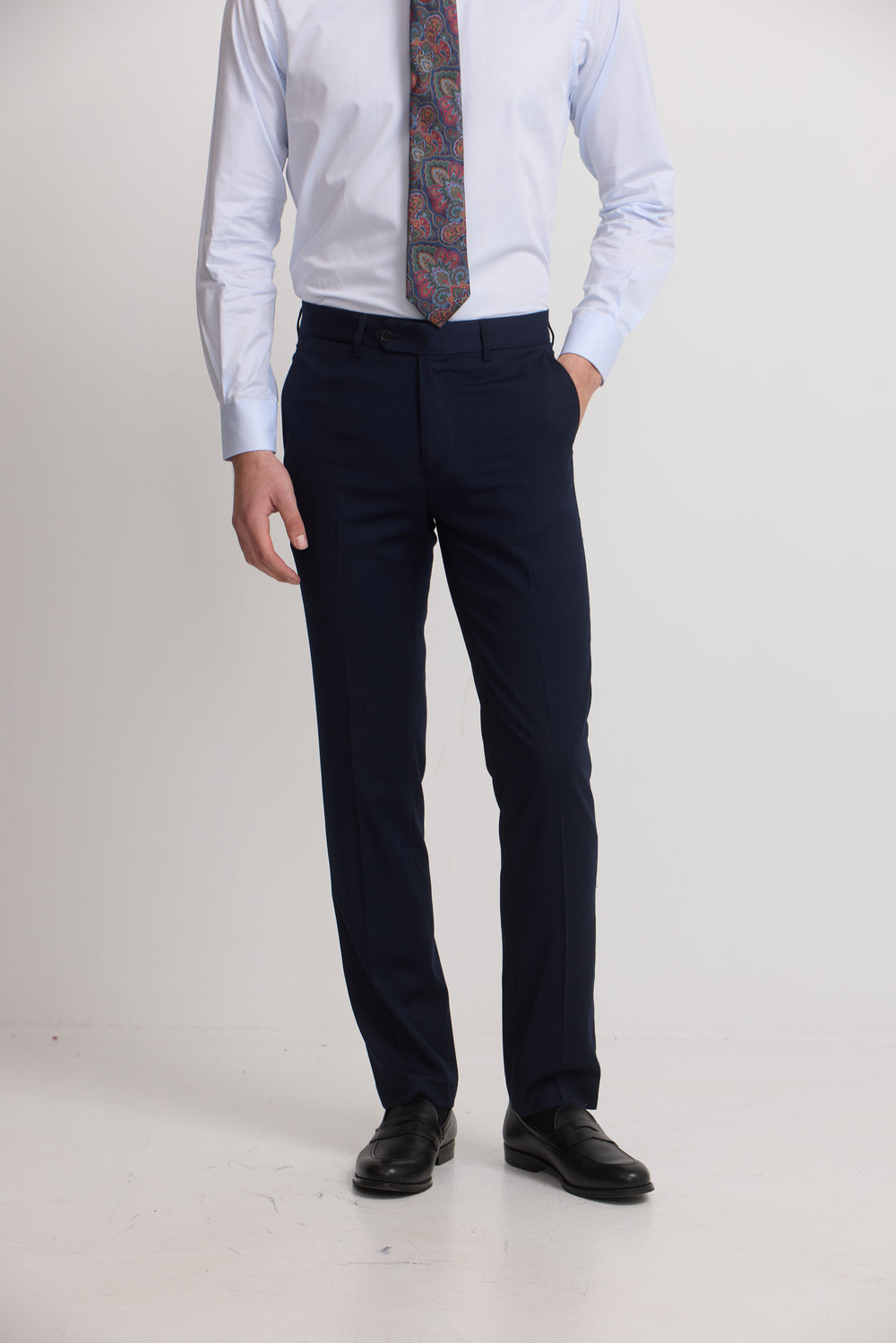 Pantalon de costume stretch bleu clair