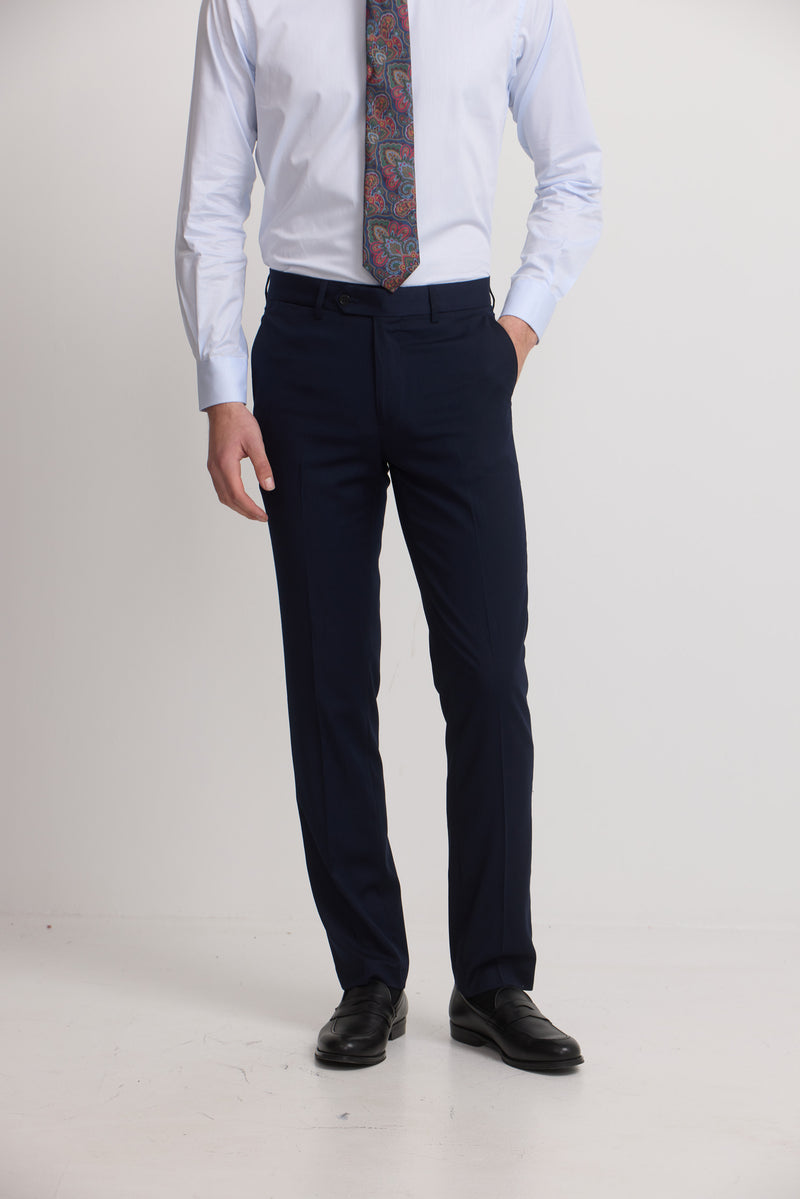 Pantalon de costume stretch naturel bleu clair