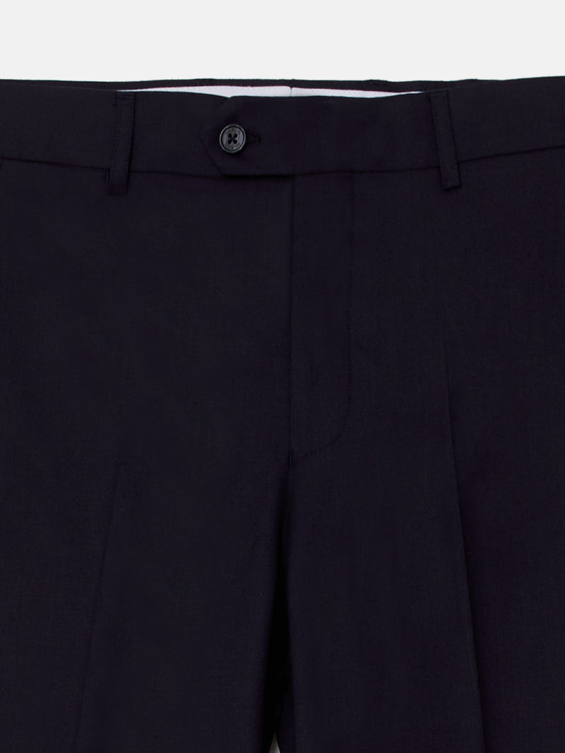 Pantalon de costume stretch naturel bleu marine foncé