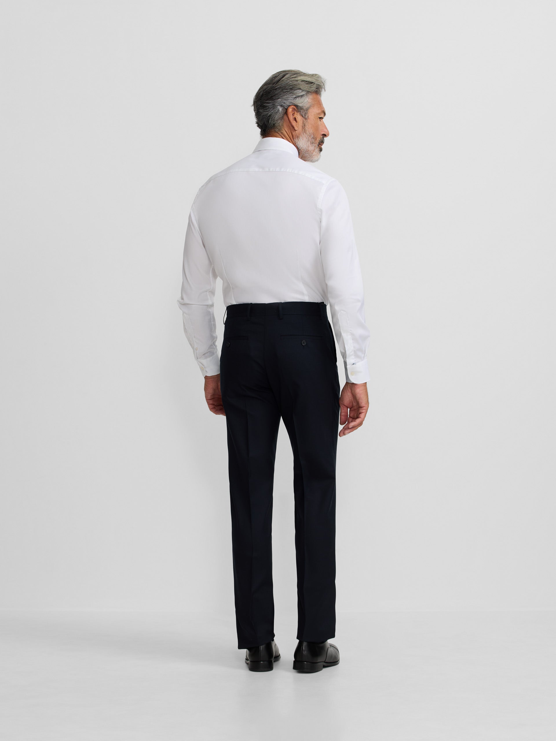 Pantalon traje natural stretch dark navy