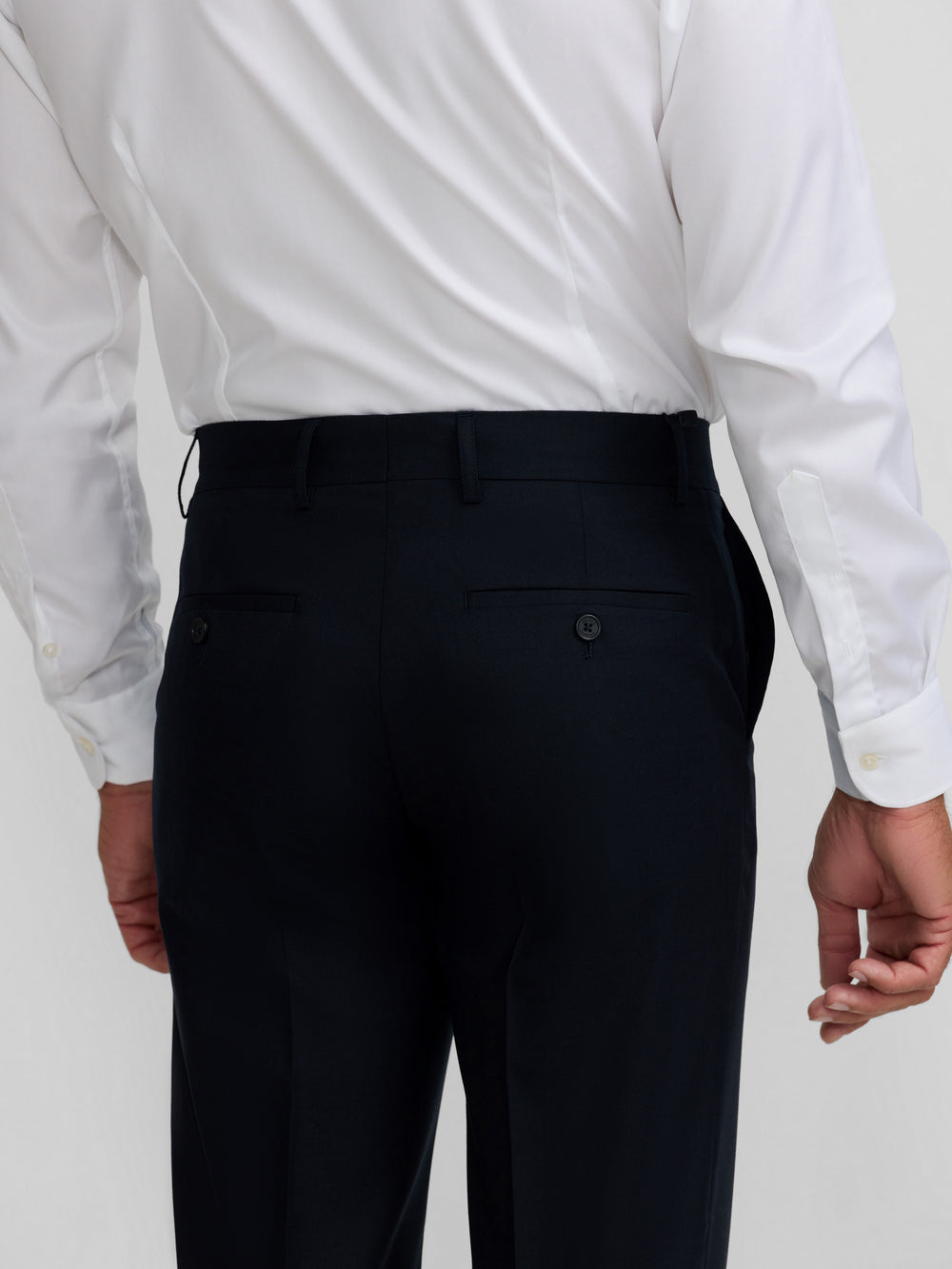 Pantalon traje natural stretch dark navy