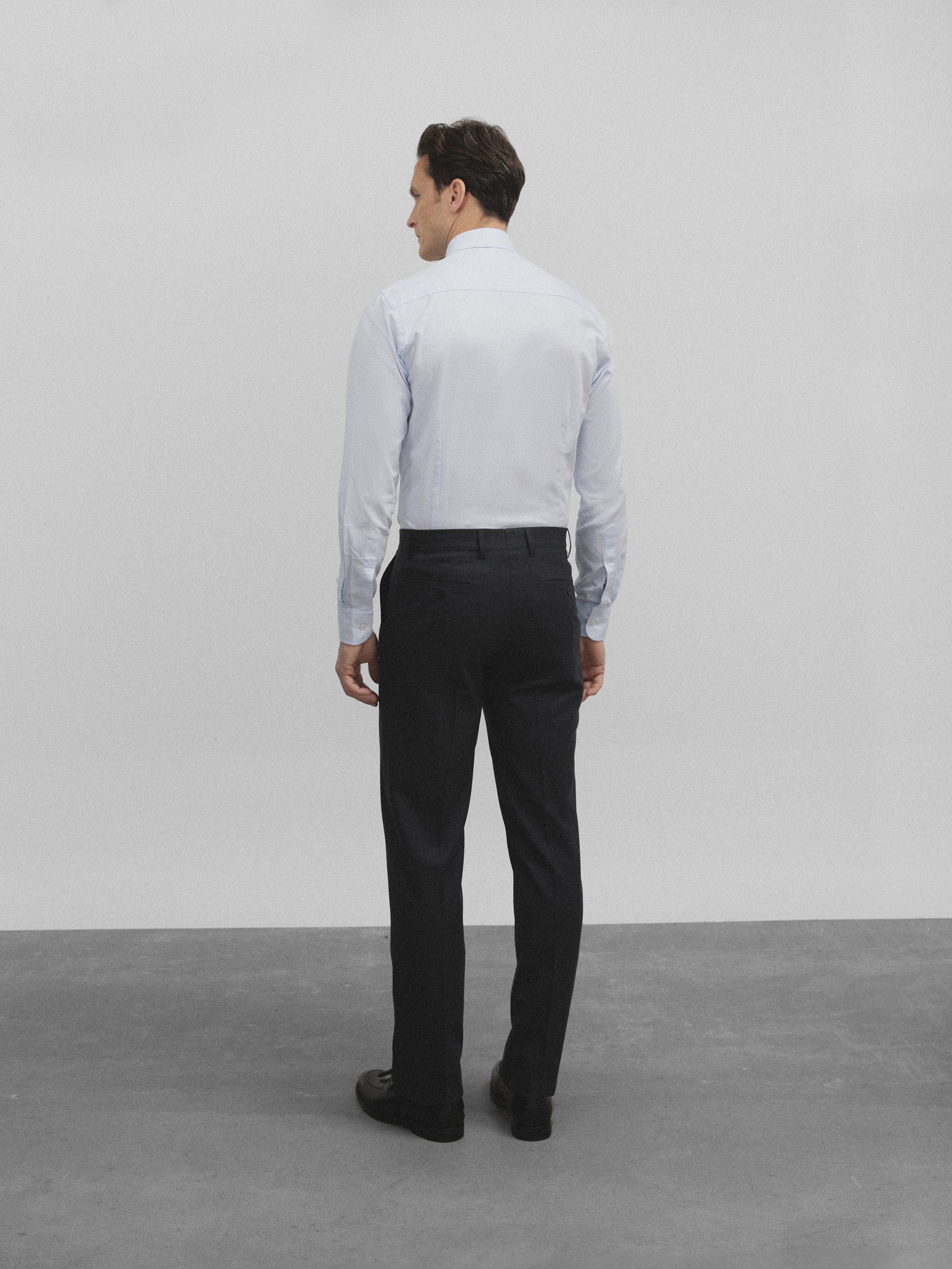 Natural stretch gray suit pants