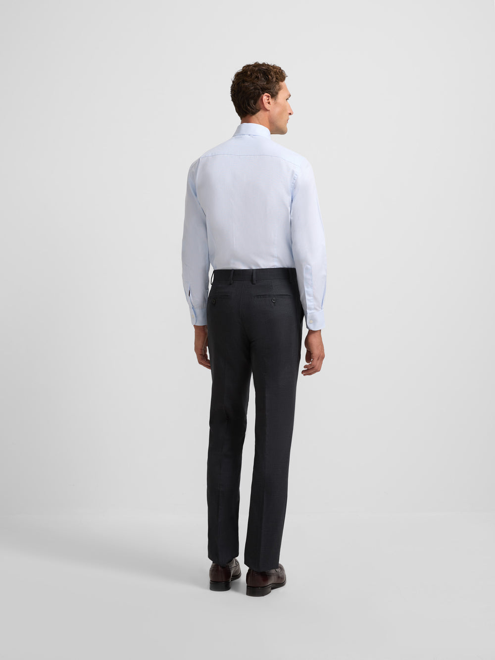 Natural stretch gray suit pants