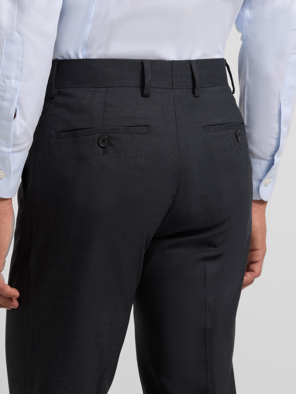 Natural stretch gray suit pants
