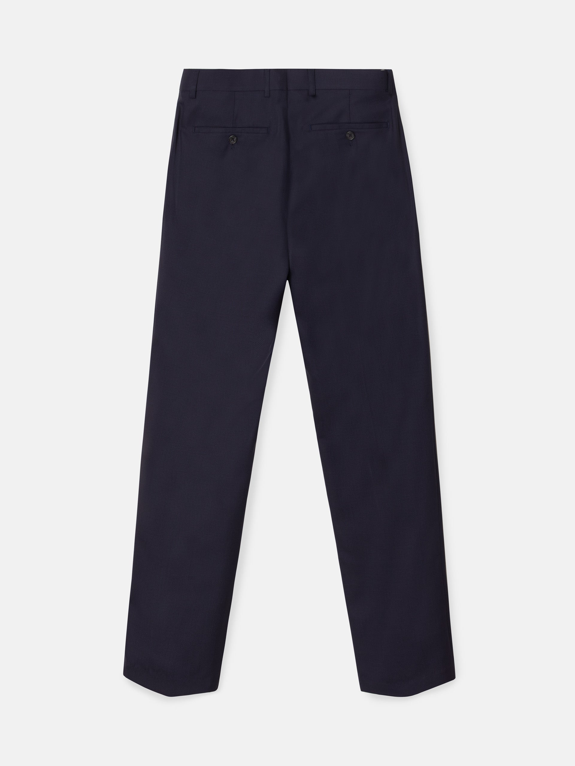 Navy blue structured suit pants