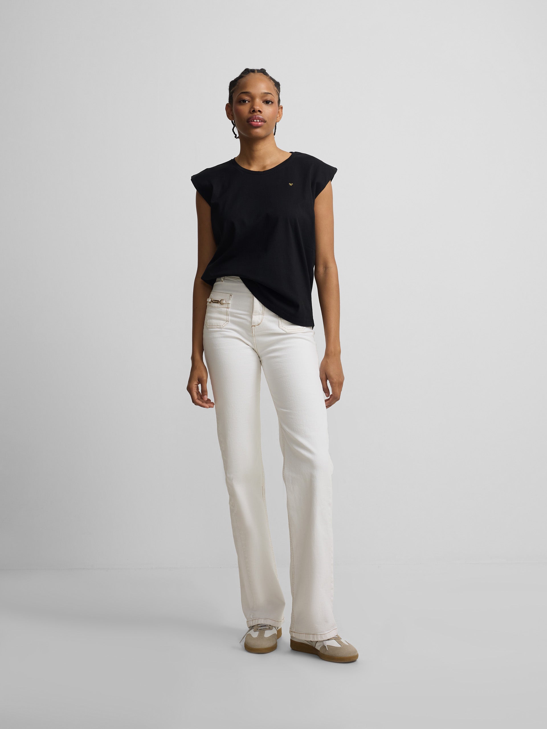 T-shirt femme soleil noire