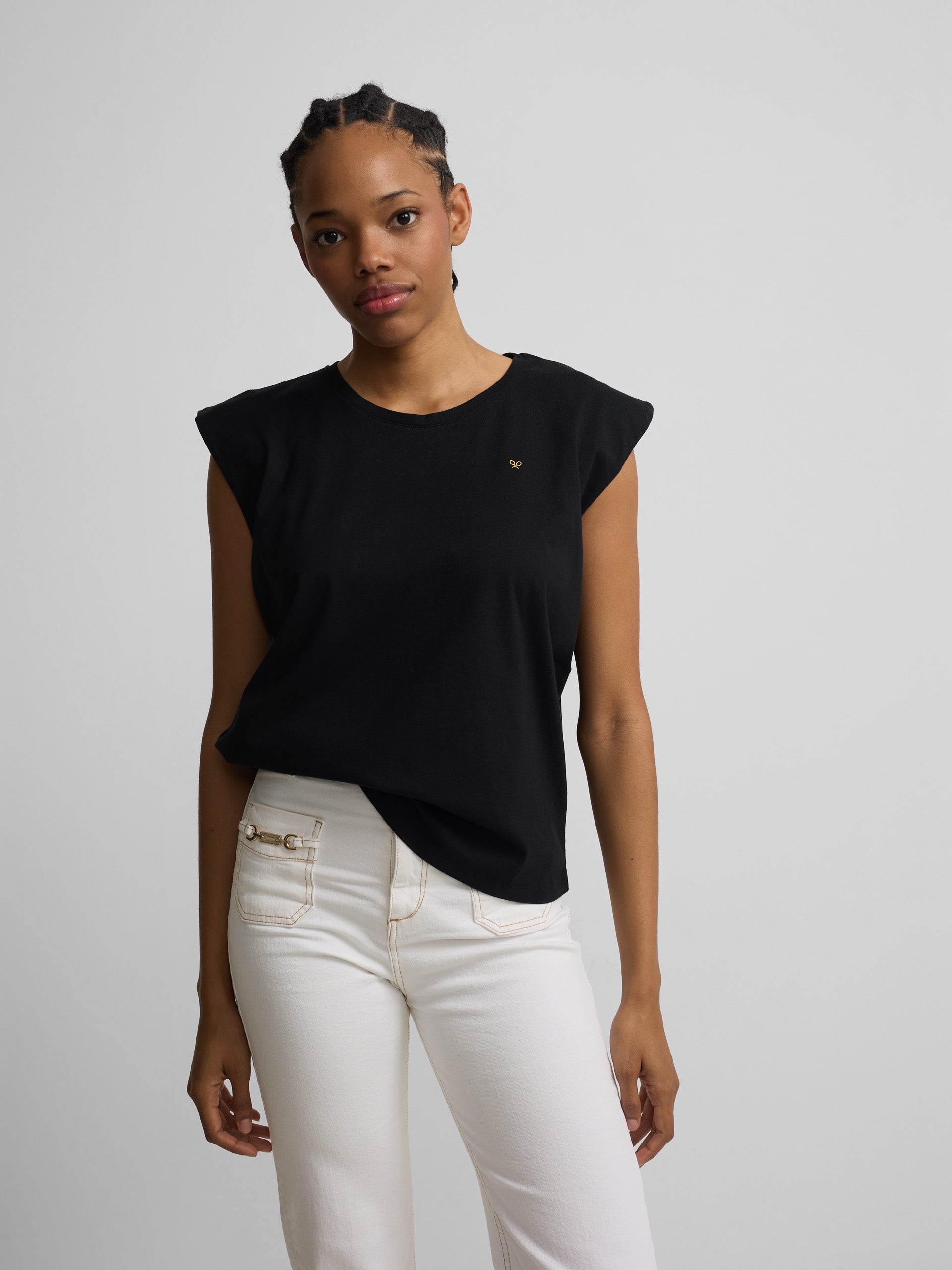 T-shirt femme soleil noire