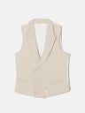 Chaleco chaque clasico gris perla