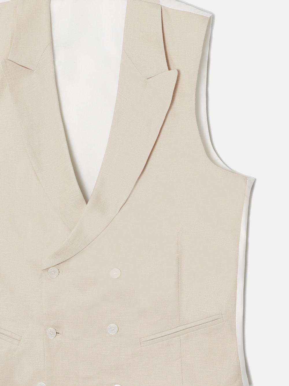 Chaleco chaque clasico gris perla