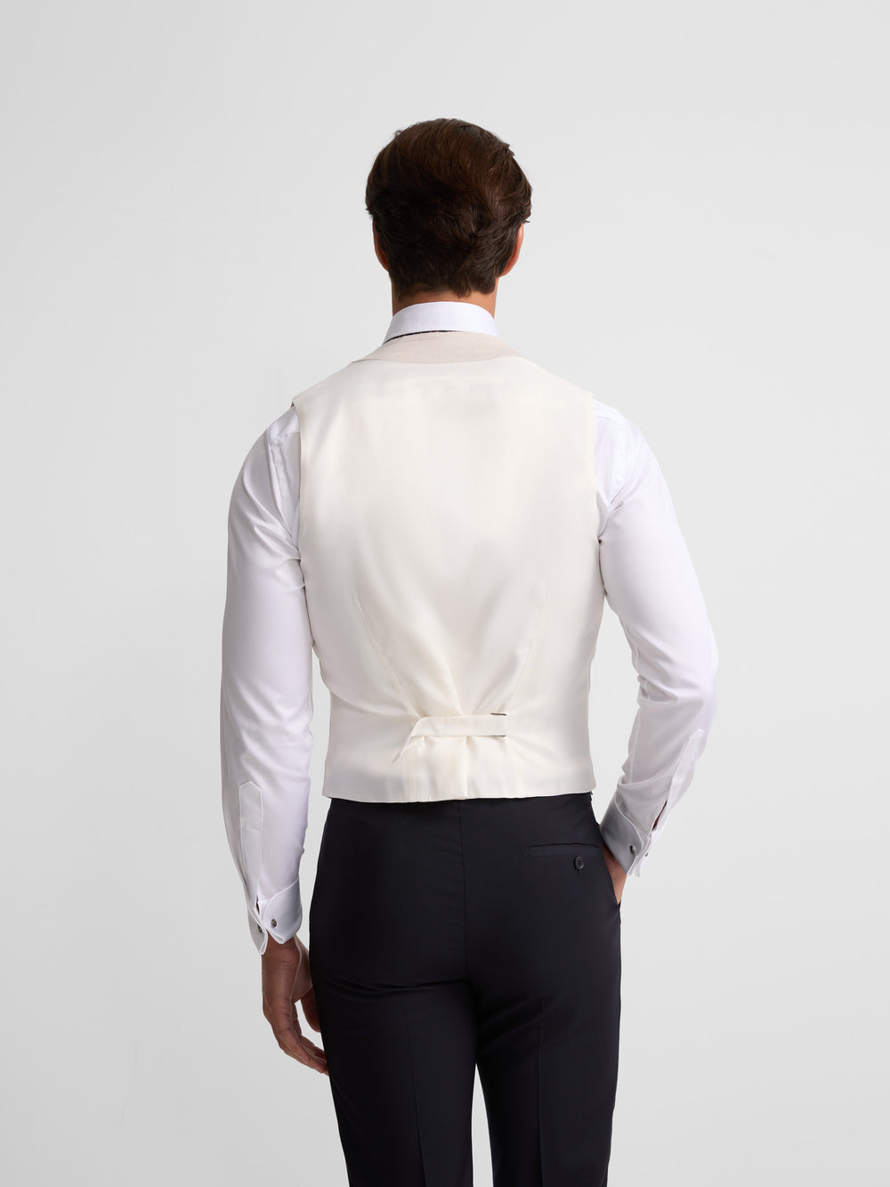 Chaleco chaque clasico gris perla