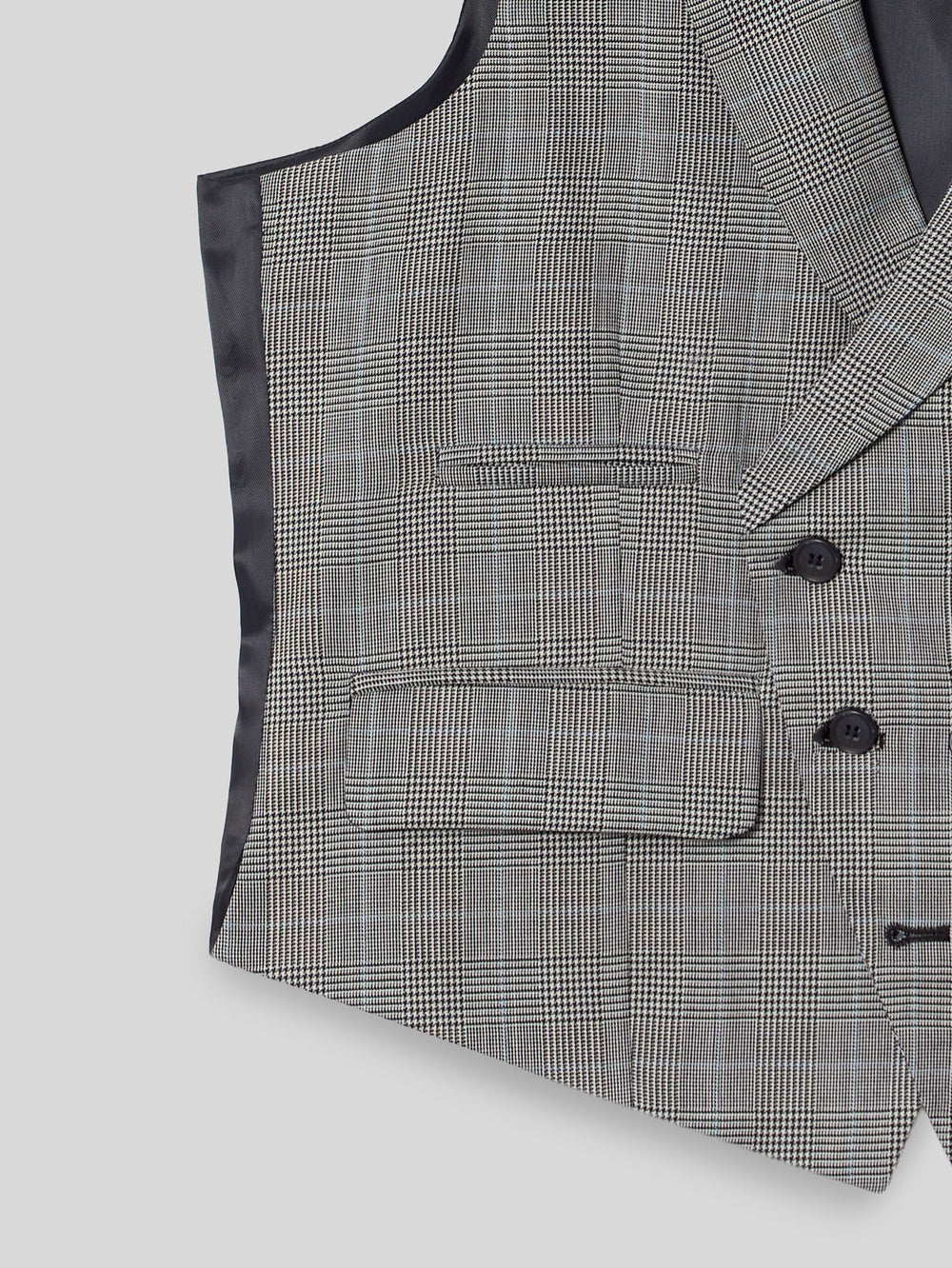 Chaleco chaque tailoring principe de gales gris