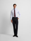 Pantalon traje clasico espiga azul marino