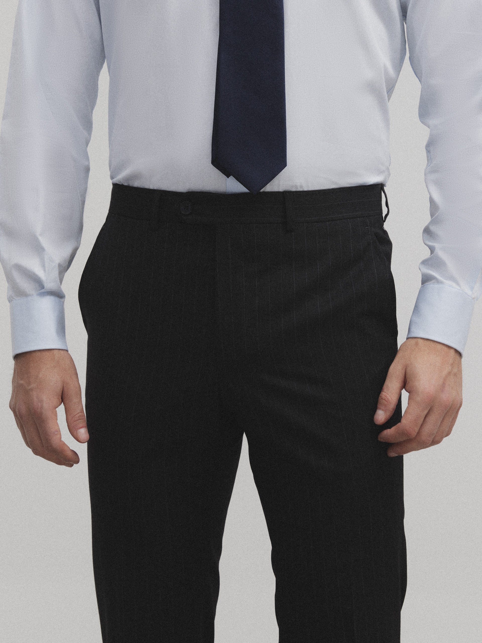 Classic gray diplomatic suit pants
