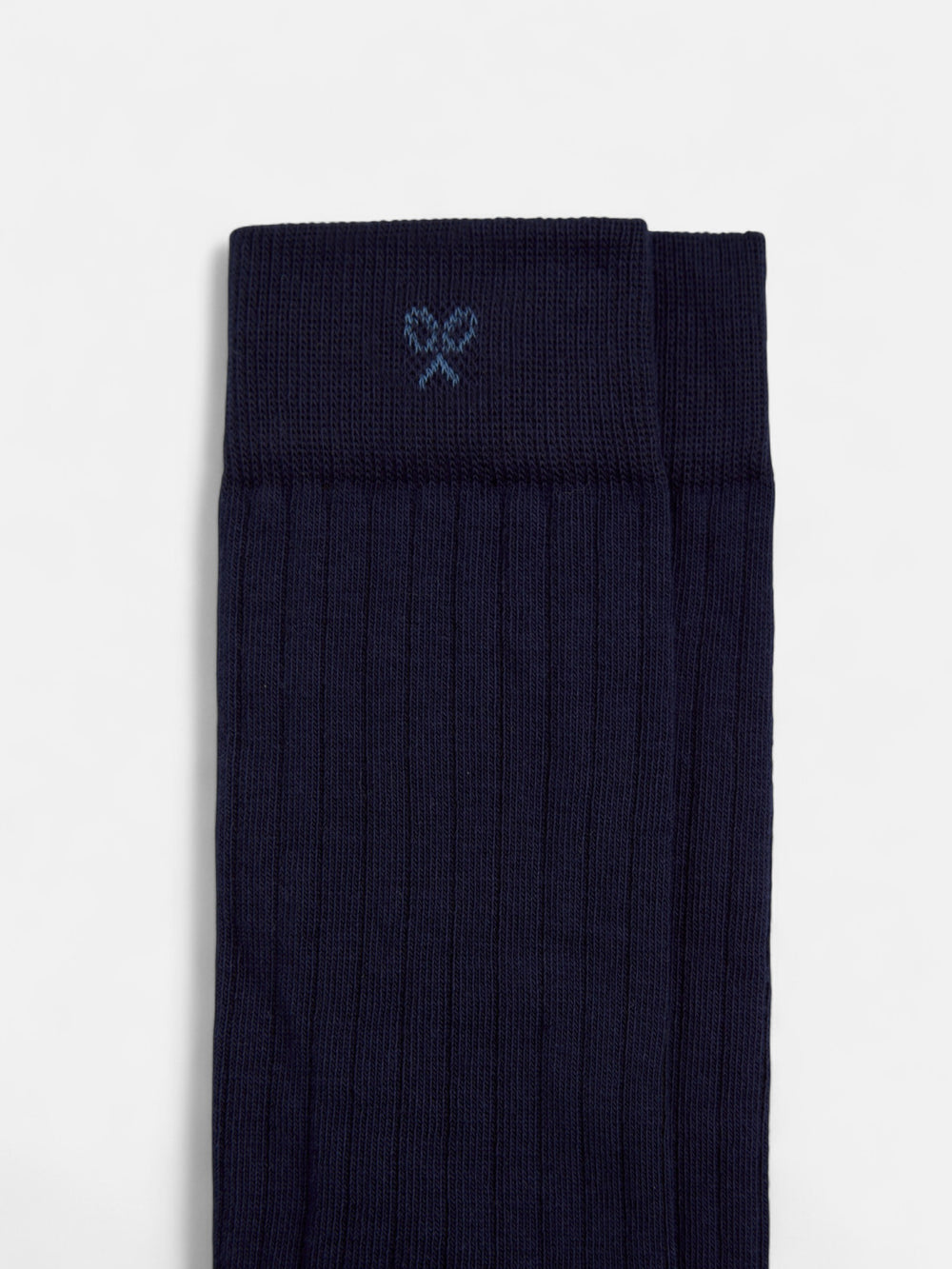 Meia Silbon lisa azul-marinho