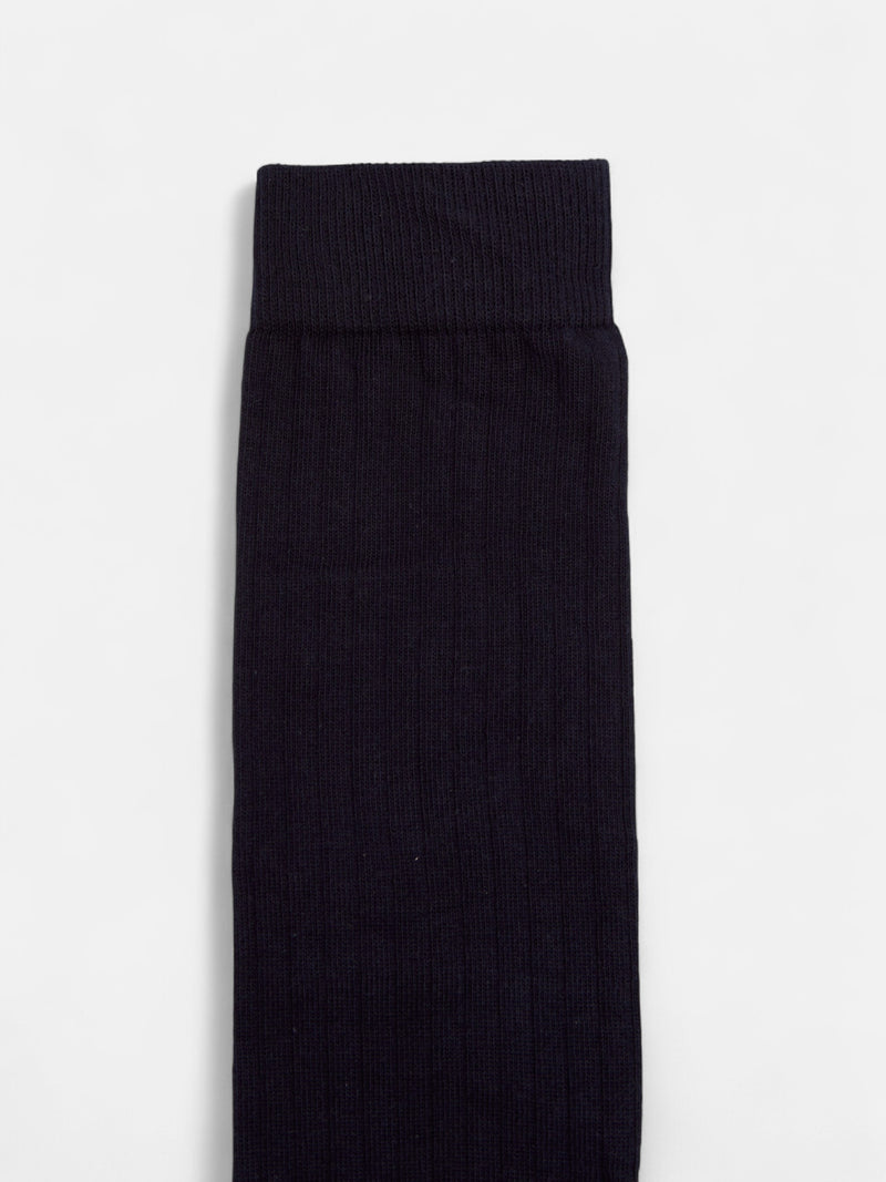 Meia tailoring azul-marinho