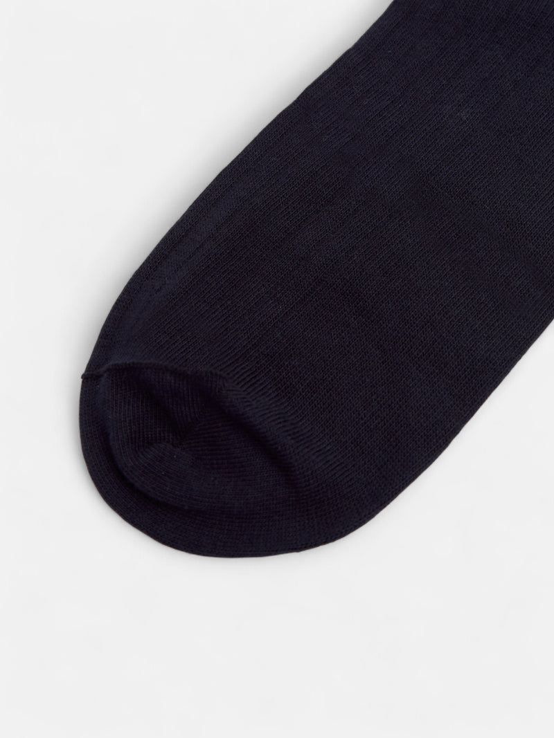 Meia tailoring azul-marinho