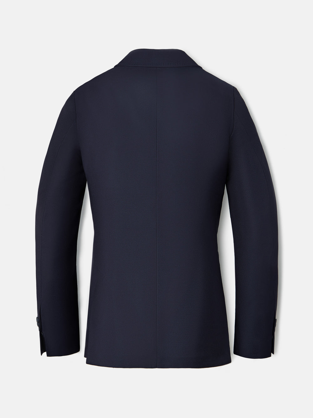 Blazer stretch cruzado azul-marinho