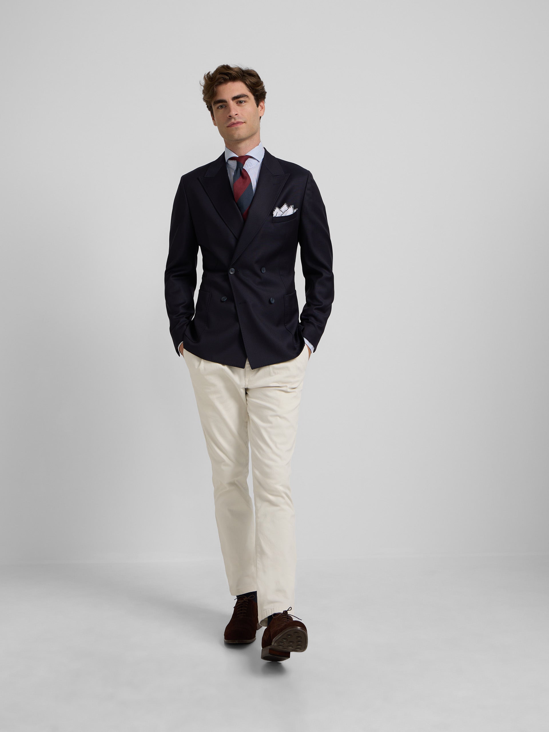 Moda Americanas Hombre Primavera 2021 Pantalón Traje Cruzado