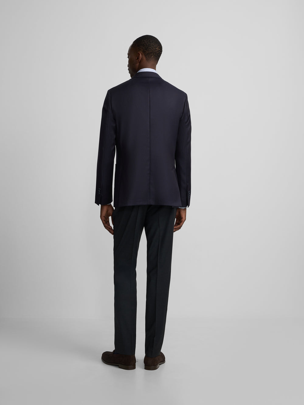 Americana strech cruzada azul marino