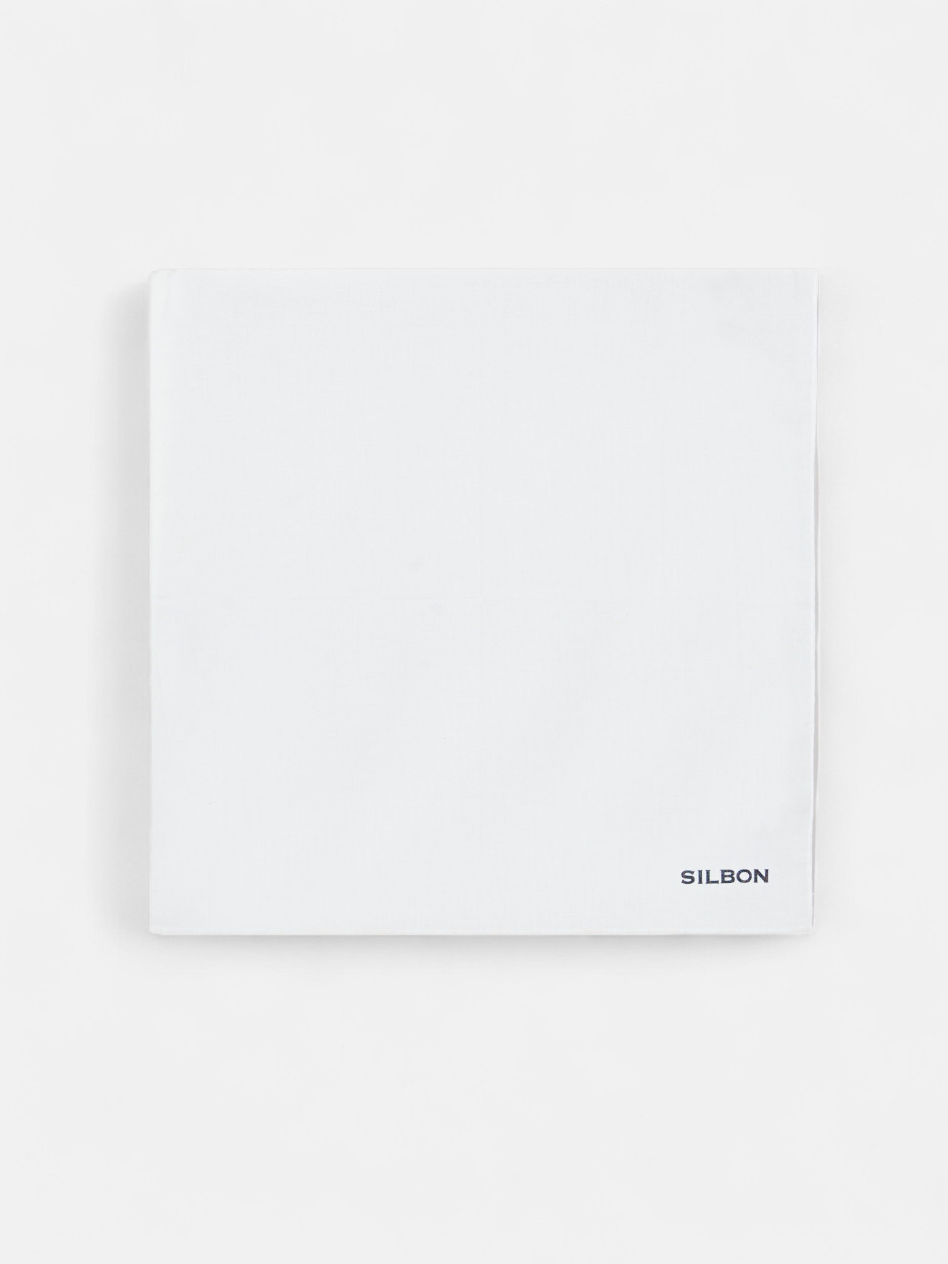 Lenço com letras Silbon branco