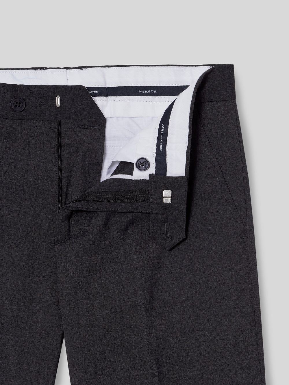 Pantalon vestir classic gris marengo