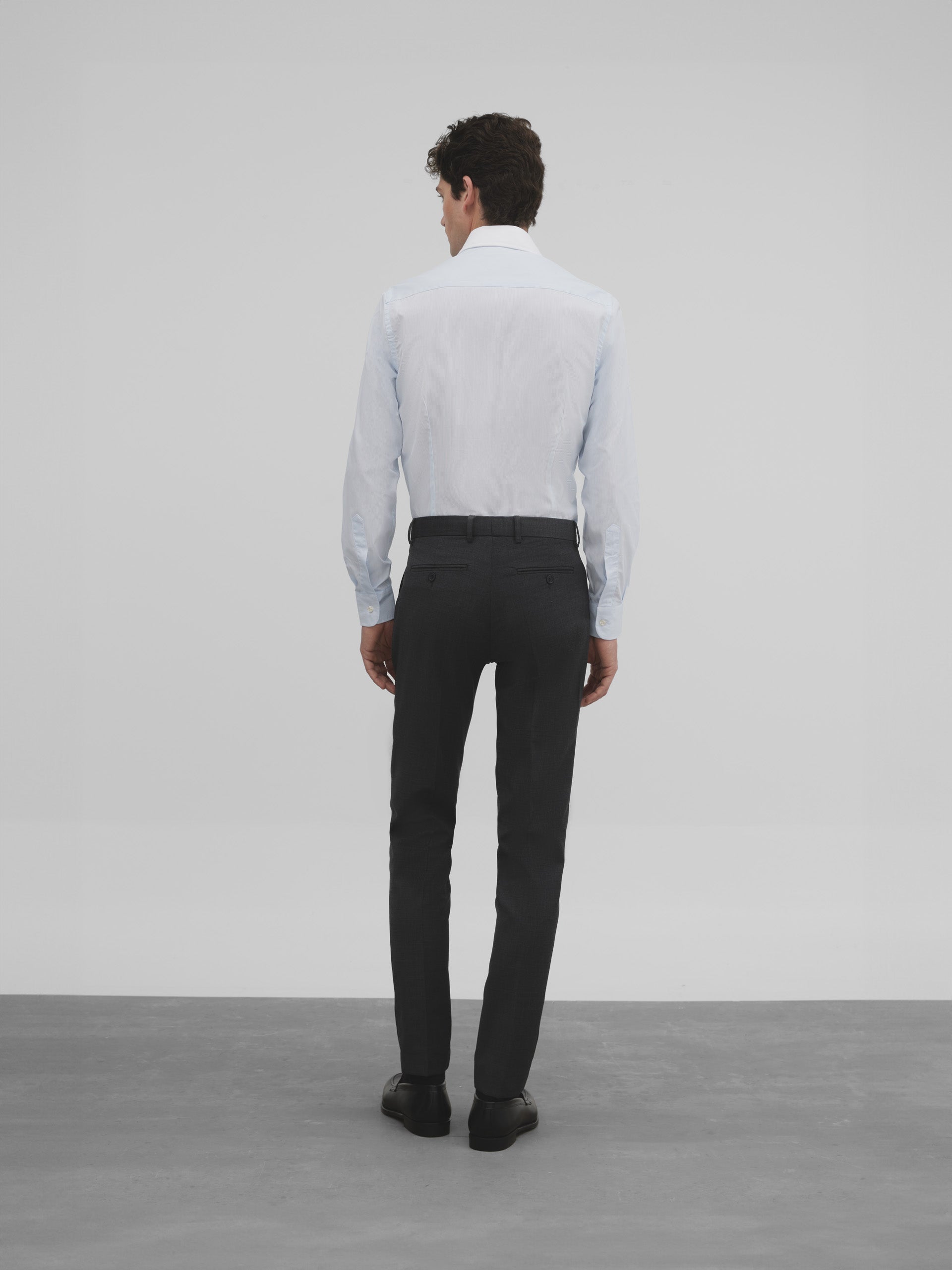 Charcoal gray classic dress pants