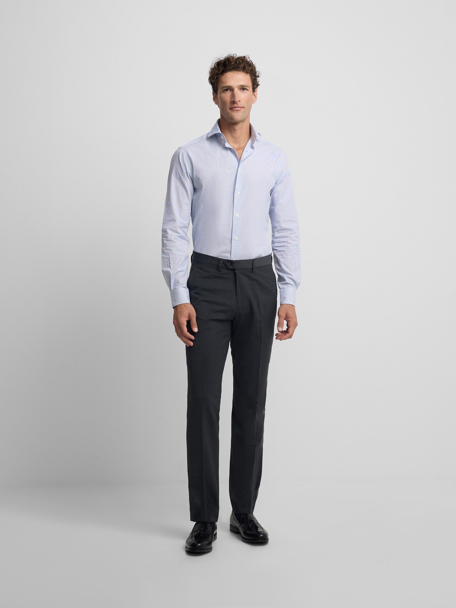 Charcoal gray classic dress pants