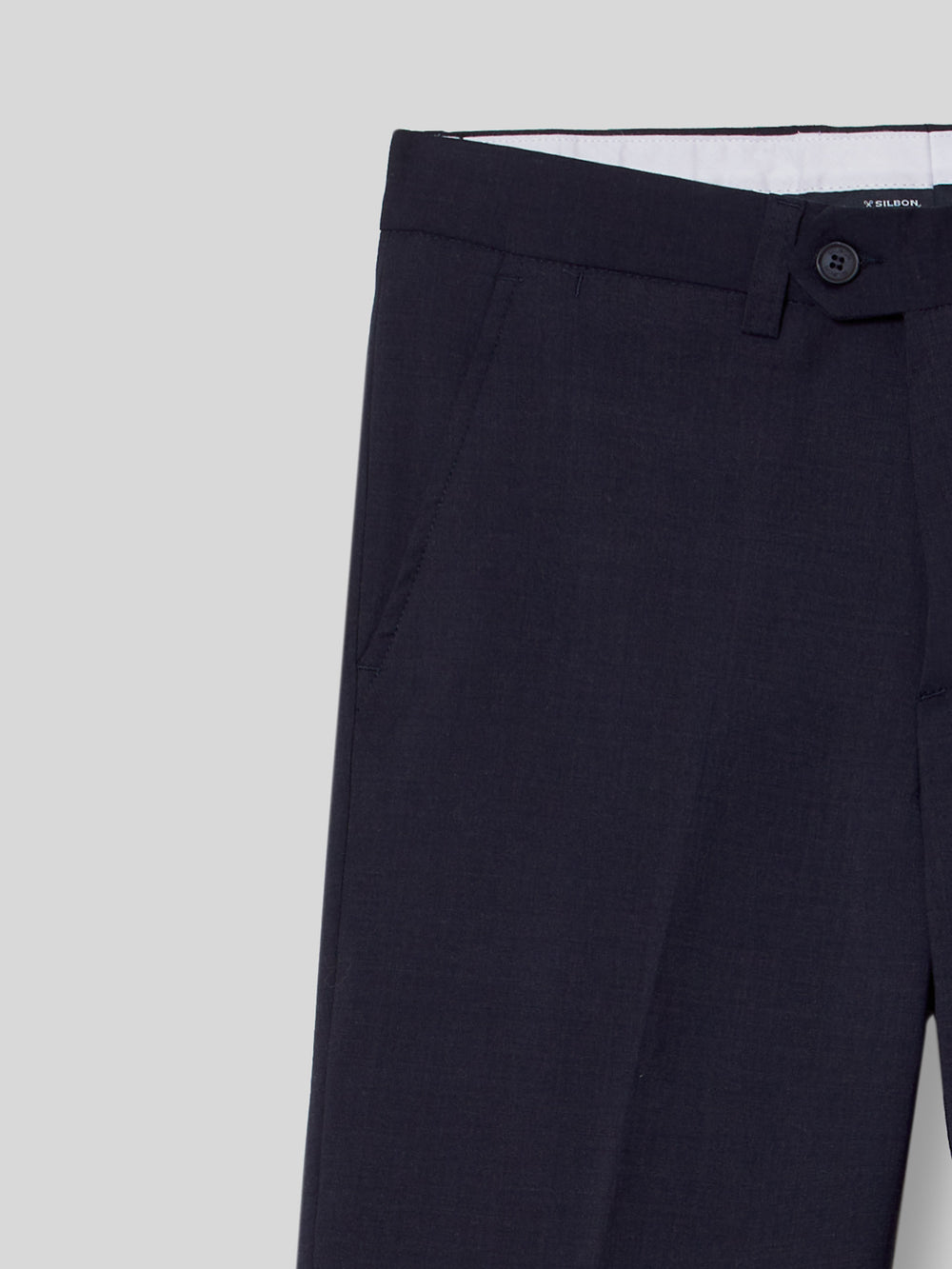 Pantalon vestir classic azul medio