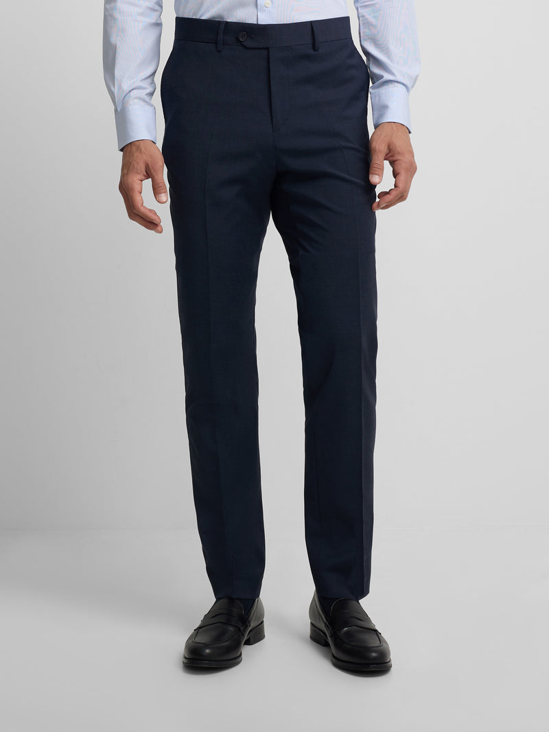 Pantalon vestir classic azul medio