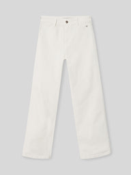 Pantalon woman culotte bolsillos crudo