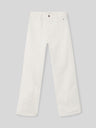 Pantalon woman culotte bolsillos crudo