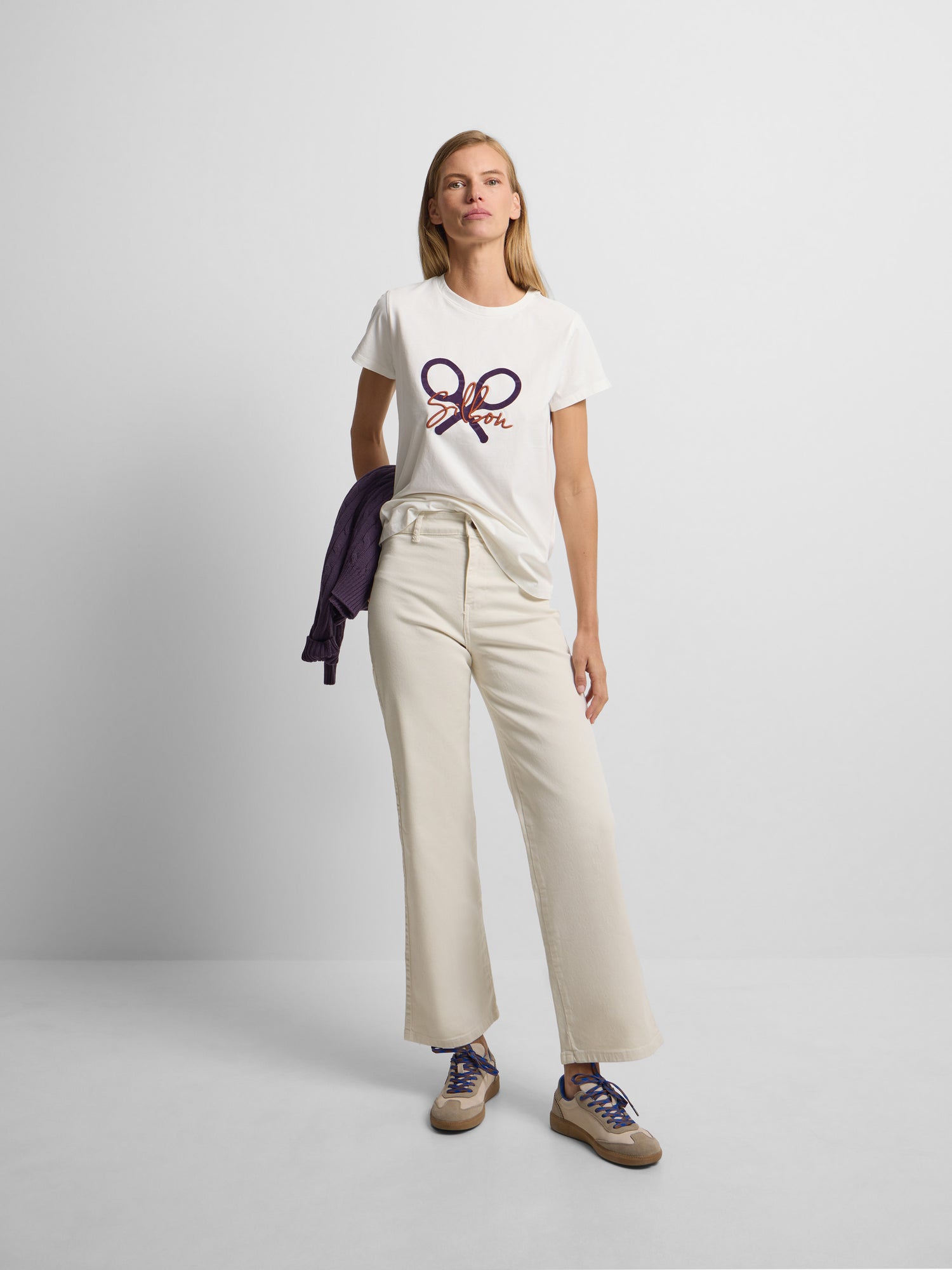 Pantalon woman culotte bolsillos crudo