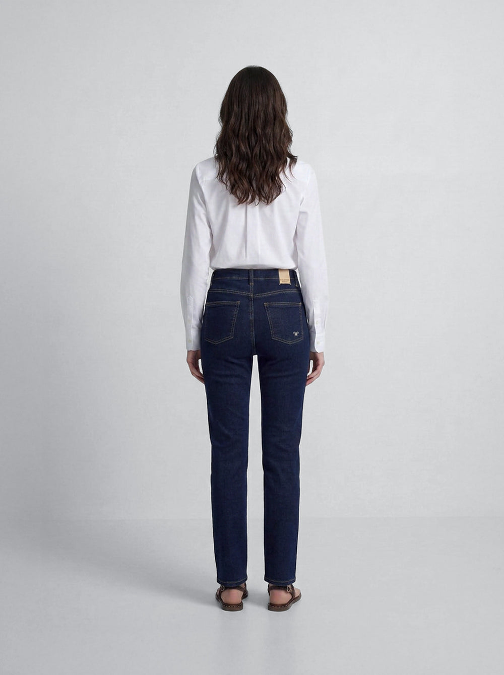 Pantalon woman boot cut azul marino