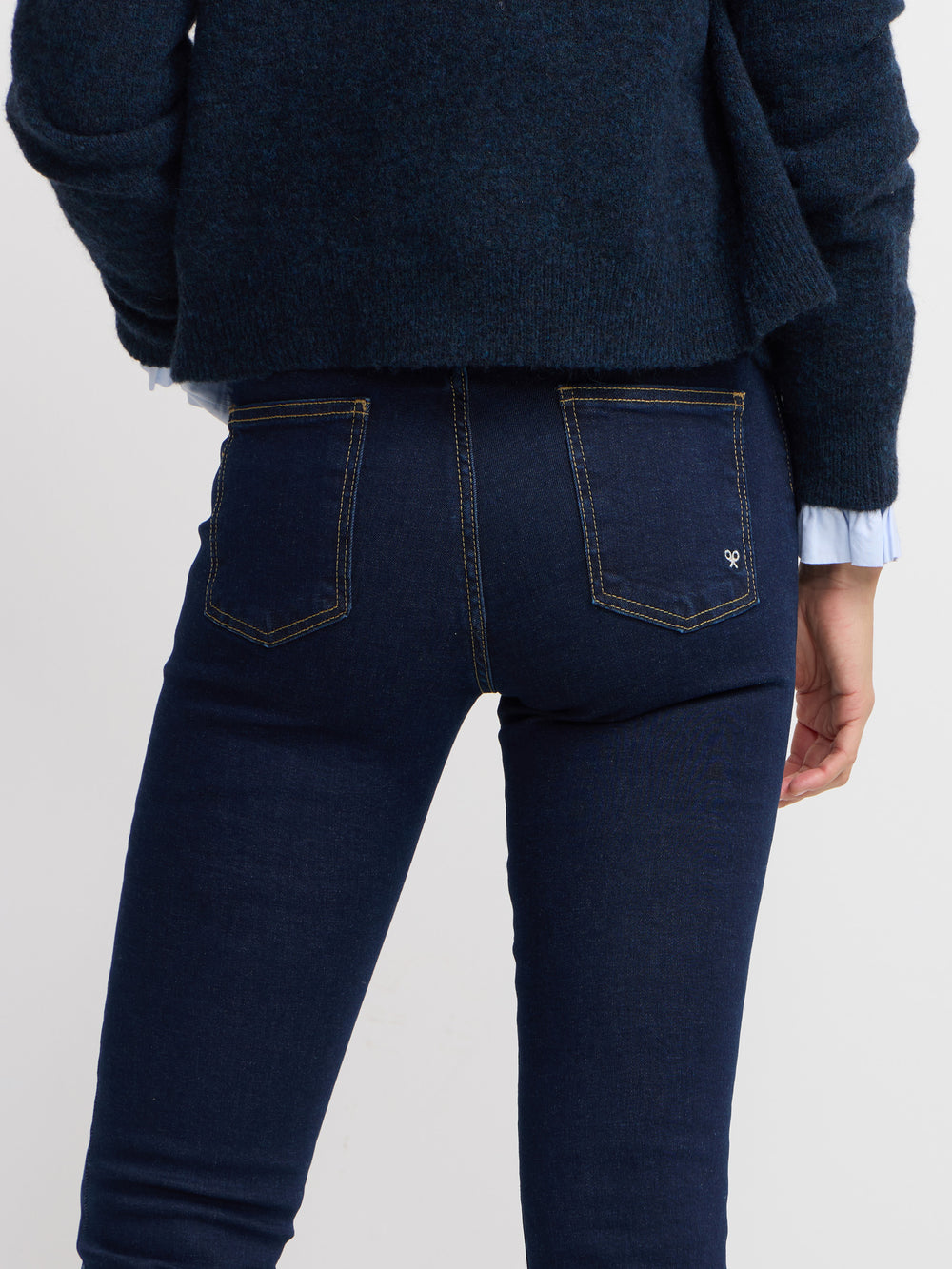 Pantalon woman boot cut azul marino