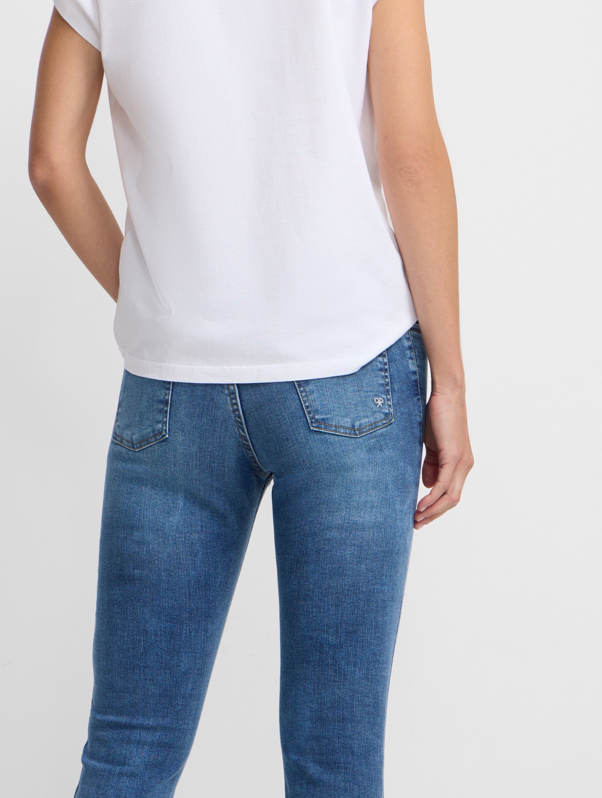 Pantalon woman slim fit denim medio