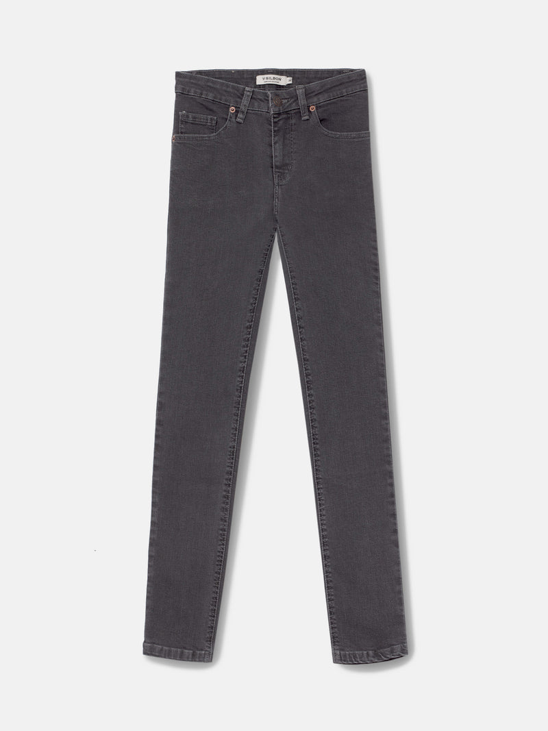 Pantalon woman slim fit gris